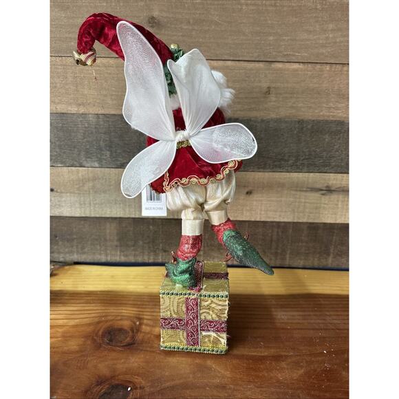 Nicholas Collection by Season's Design Elf Santa Fairy Stocking Holder 16" -flaw - Picture 5 of 7